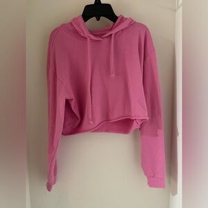 Material Girl Pink Women's Cropped Hoodie